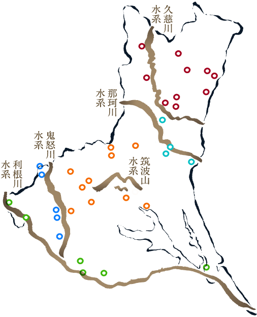 茨城の5水系マップ